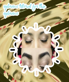 Eyebrow makeup for thin eyebrows