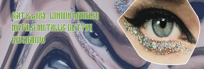 Eyeliner with glitter on top