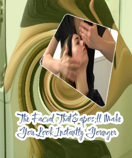 Facial massage for cheekbones
