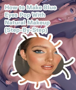 Natural looking eyeliner for blue eyes