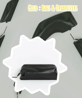 Rose gold toiletry bag