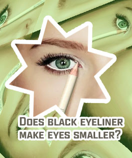 White eyeliner to make eyes bigger